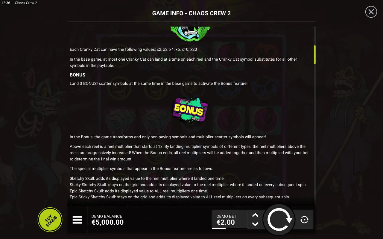 Game rules, page 2 — Chaos Crew 2