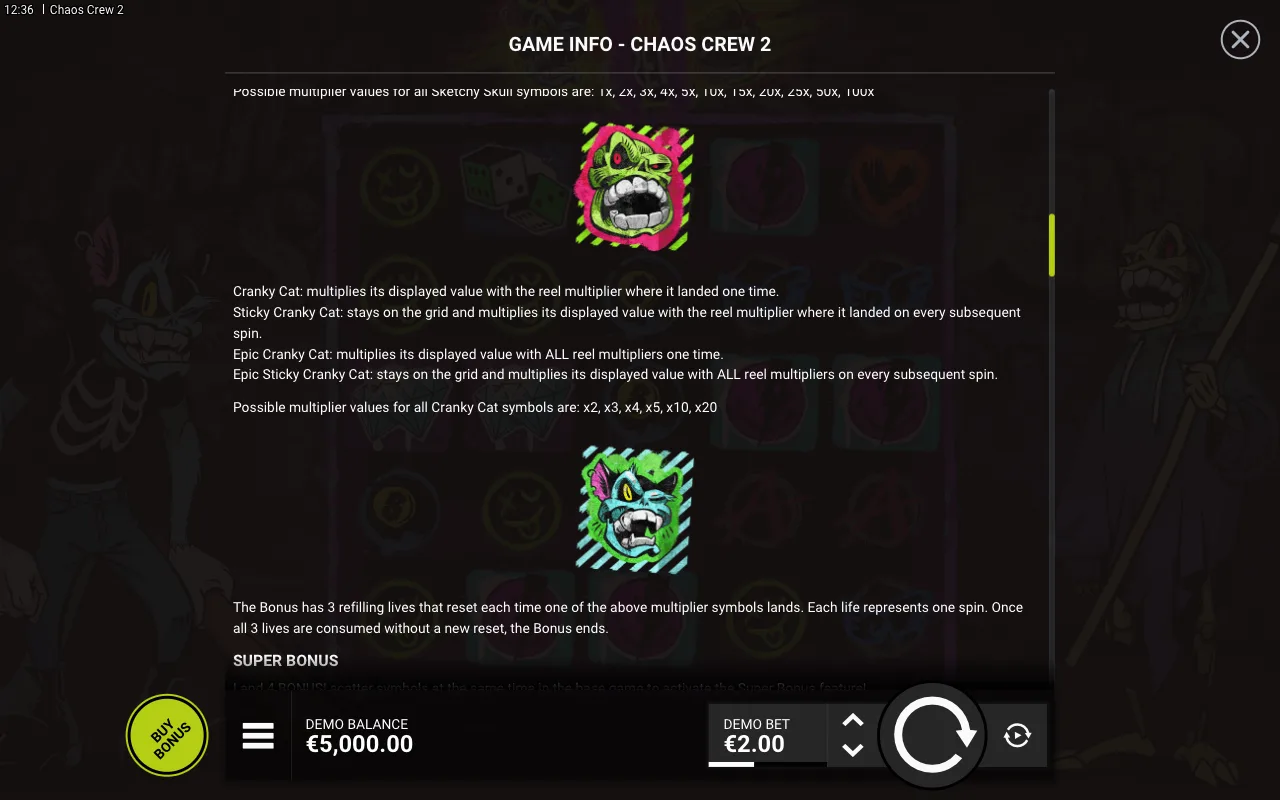Game rules, page 3 — Chaos Crew 2