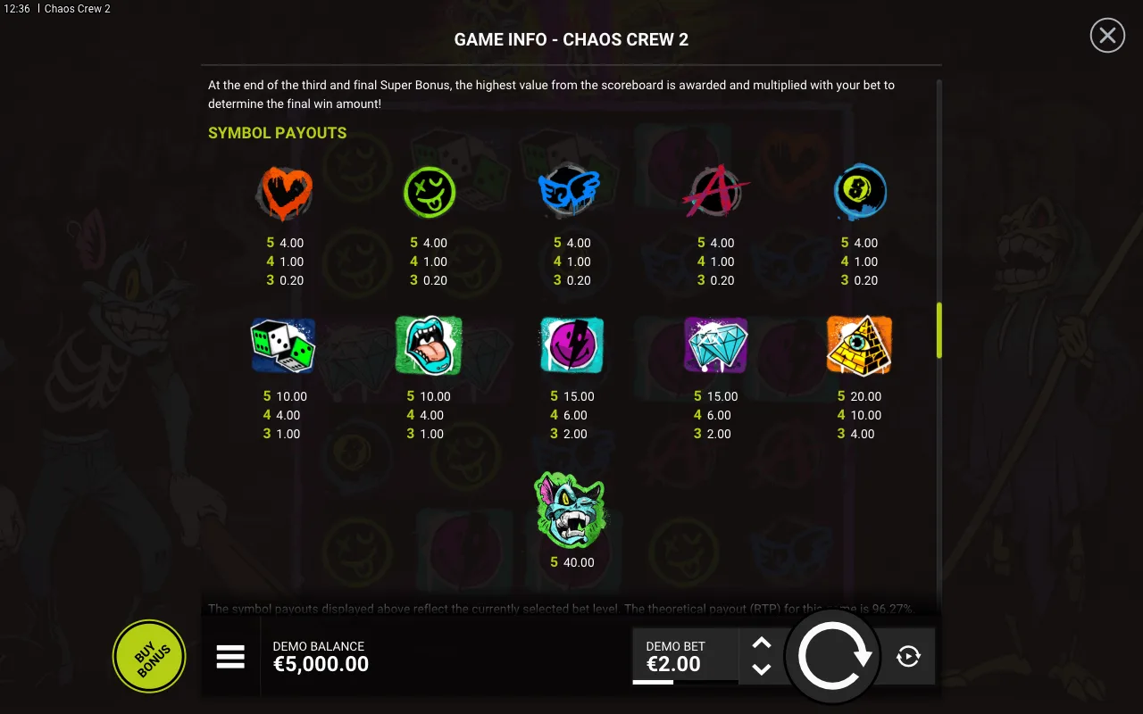 Game rules, page 5 — Chaos Crew 2