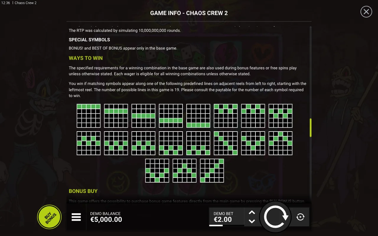 Special symbols — Chaos Crew 2