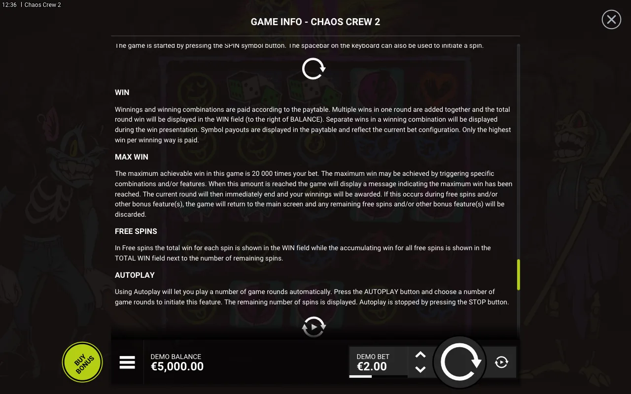 Game rules, page 8 — Chaos Crew 2