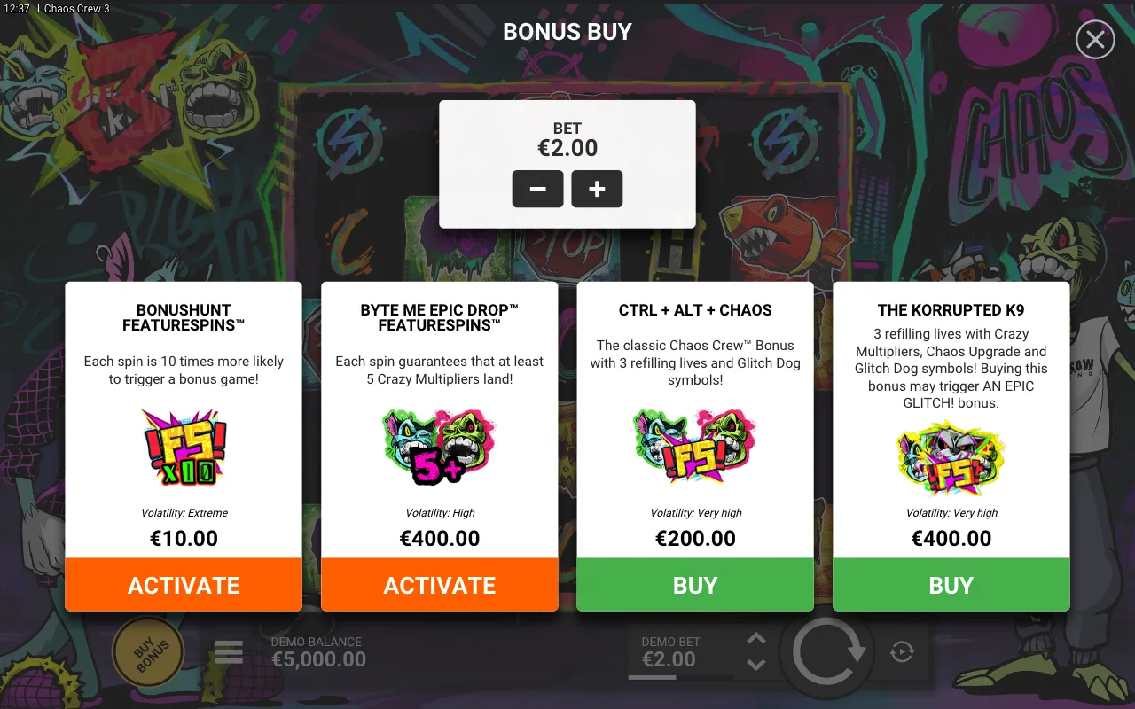 Buying the feature — Chaos Crew 3