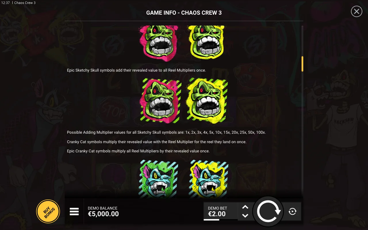 Game rules, page 3 — Chaos Crew 3
