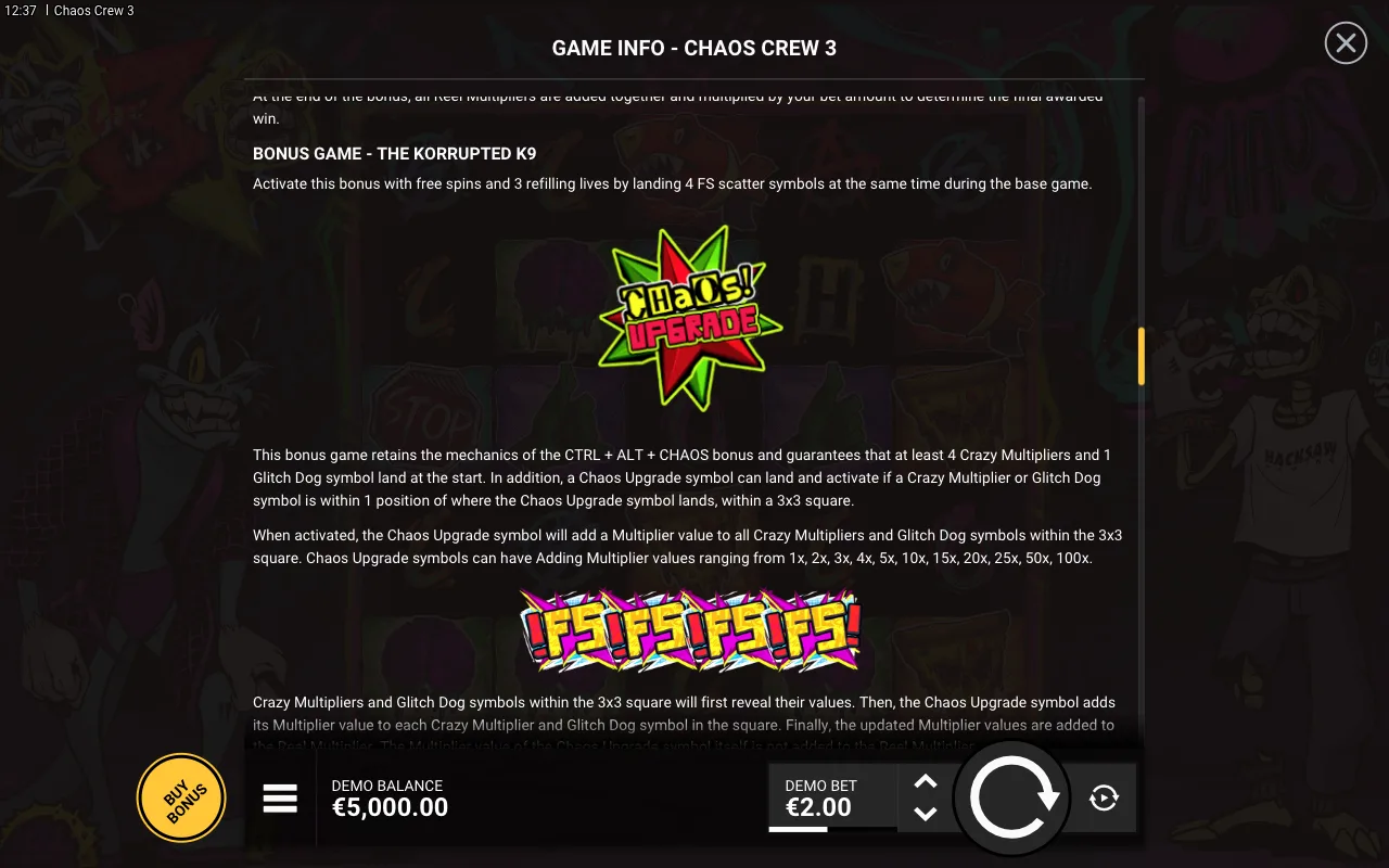 Game rules, page 5 — Chaos Crew 3