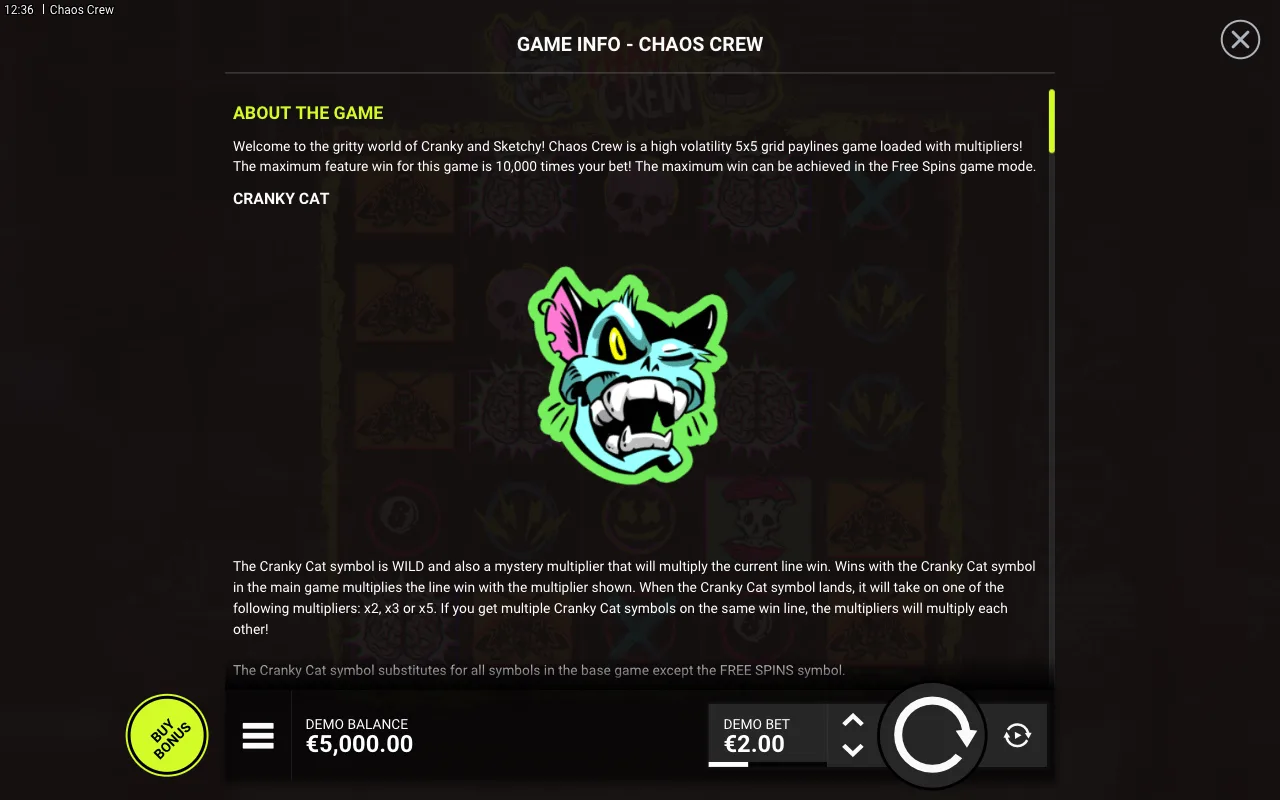 Game rules, page 1 — Chaos Crew