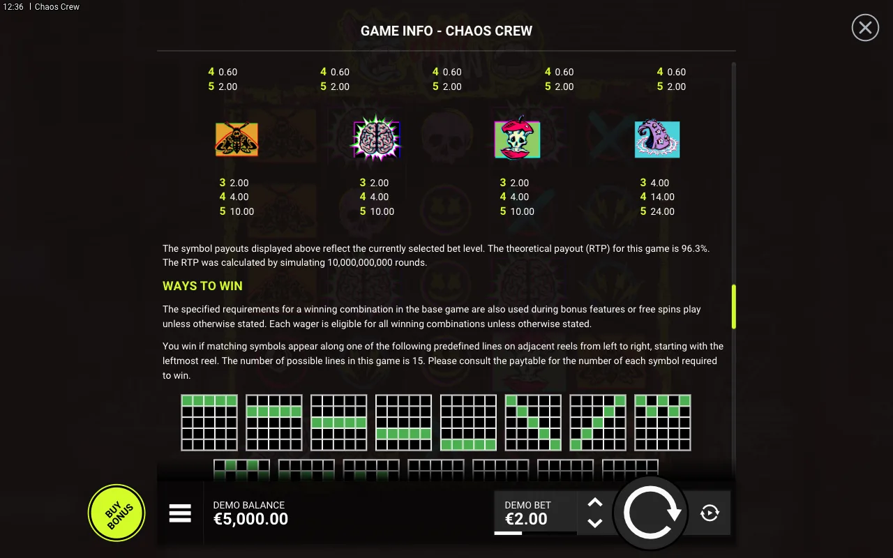 Game rules, page 6 — Chaos Crew