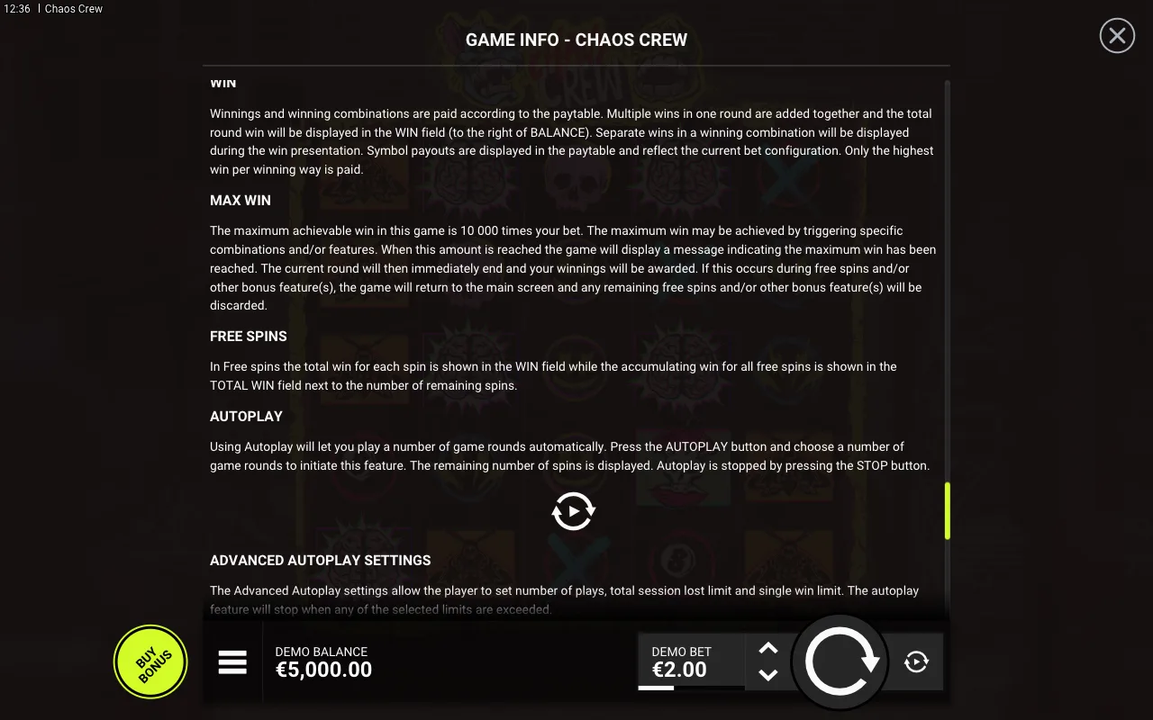 Game rules, page 8 — Chaos Crew