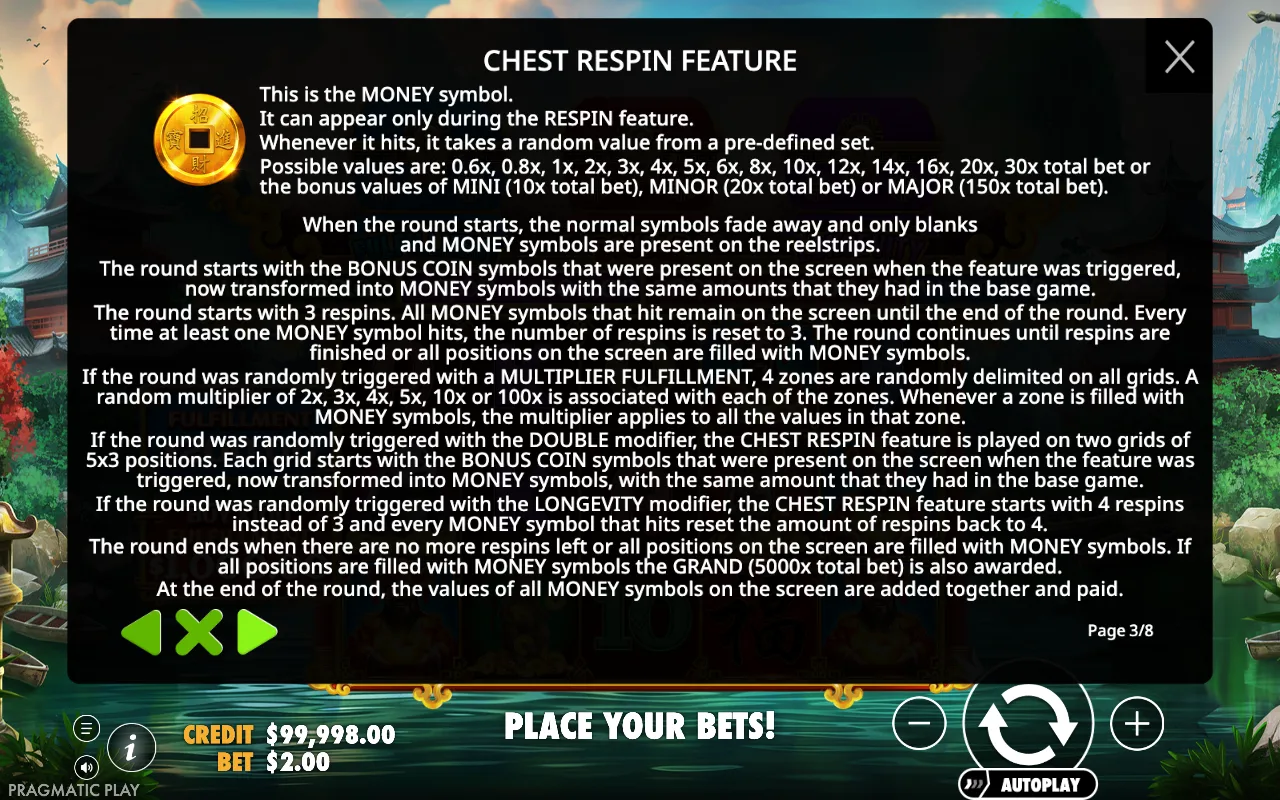 Game rules, page 3 — Chests of Cai Shen 2