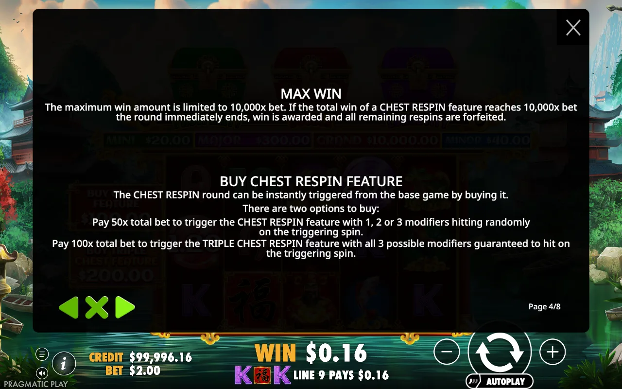 Max win — Chests of Cai Shen