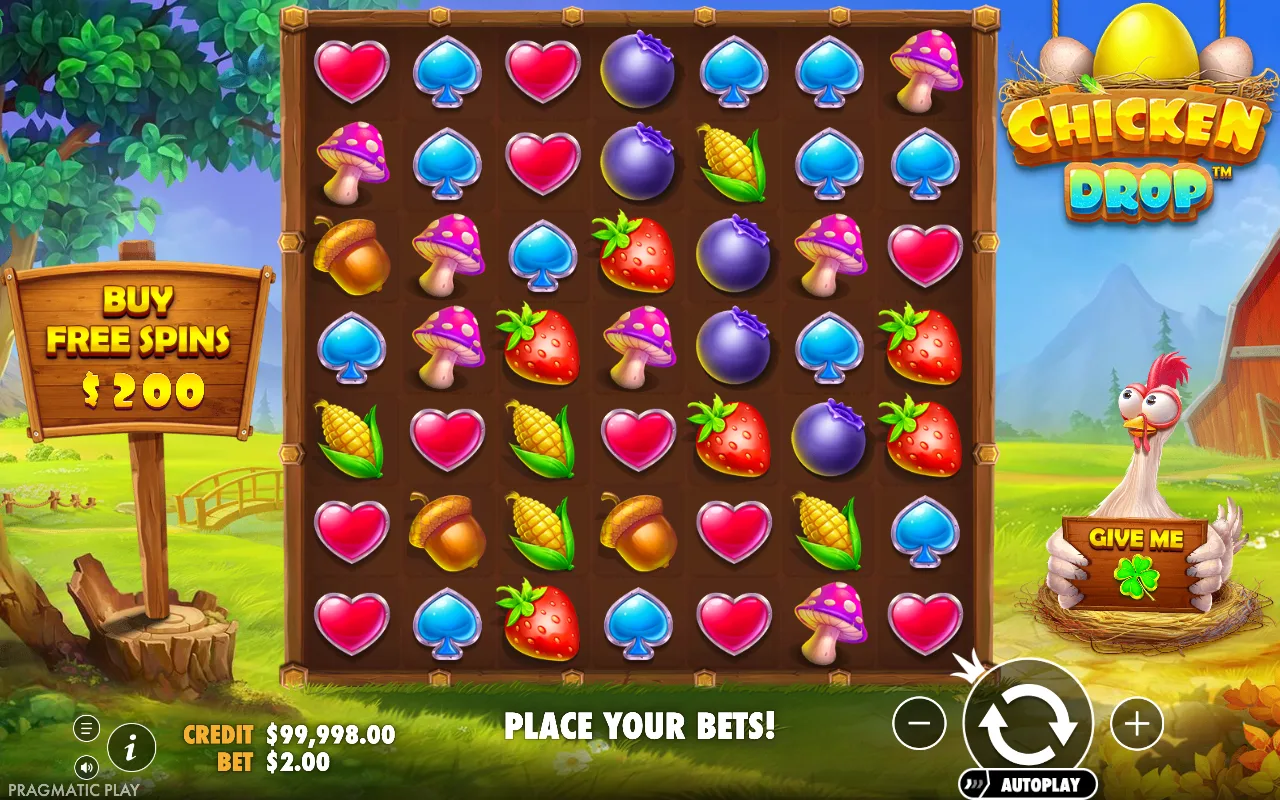 The base game — Chicken Drop