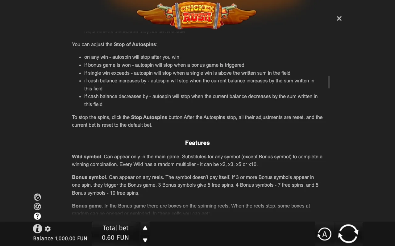 Game rules, page 7 — Chicken Rush