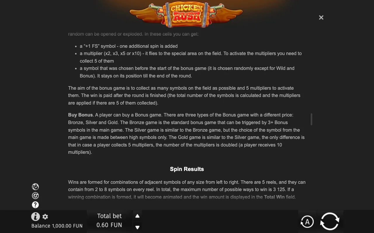 Game rules, page 8 — Chicken Rush