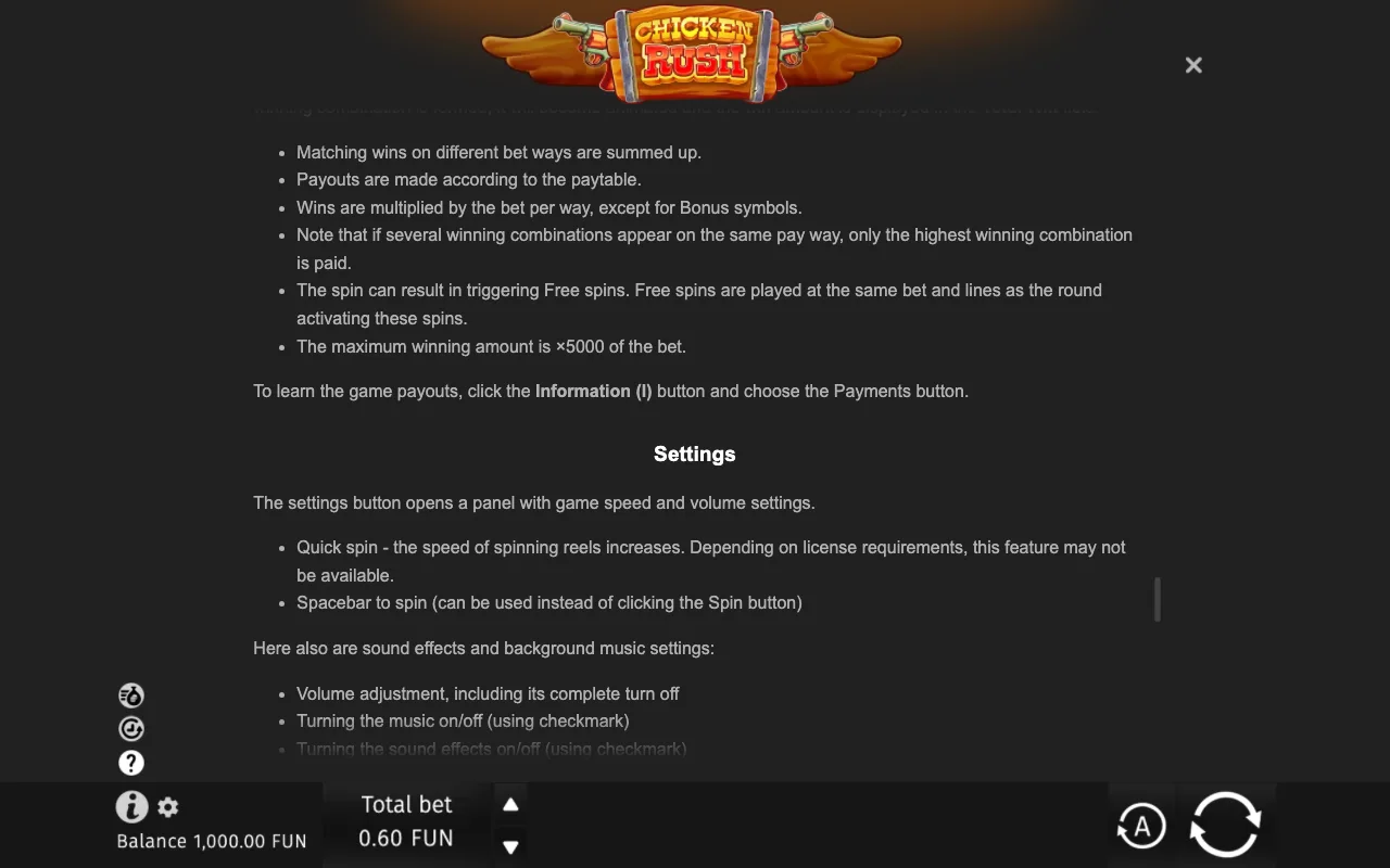 Game rules, page 9 — Chicken Rush