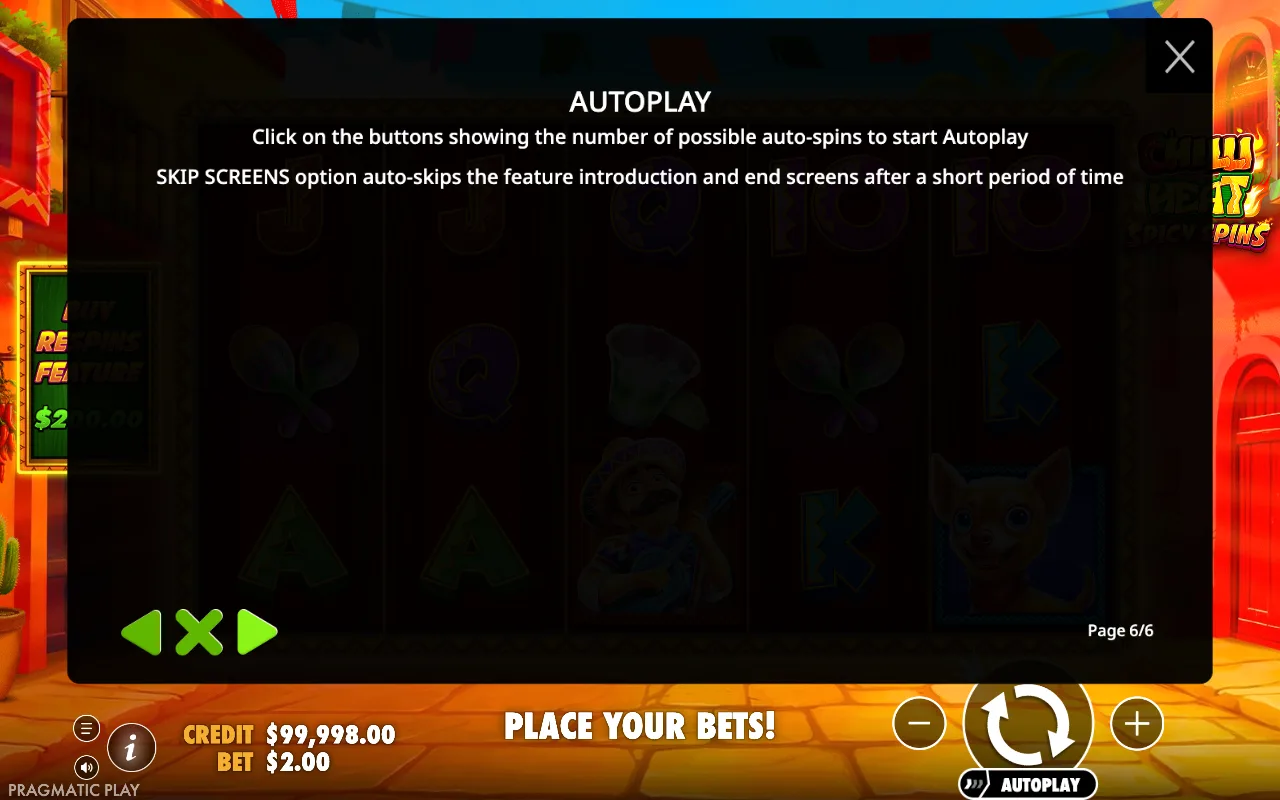 Autoplay — Chilli Heat Spicy Spins