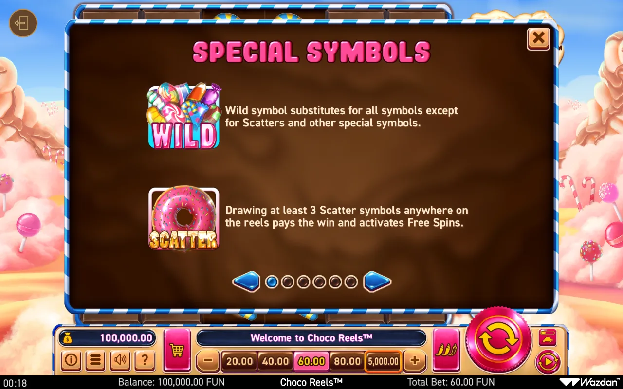 Special symbols — Choco Reels