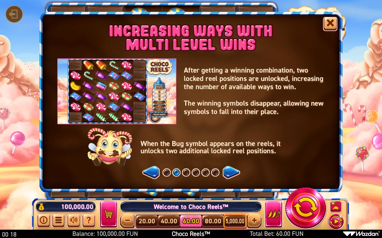 Game rules, page 2 — Choco Reels