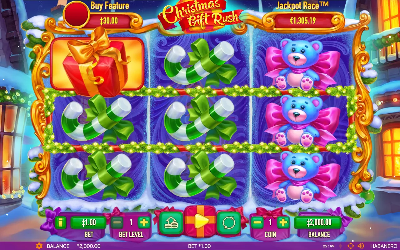The base game — Christmas Gift Rush