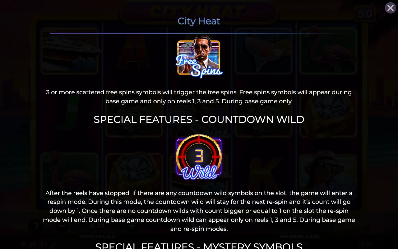 Game rules, page 2 — City Heat