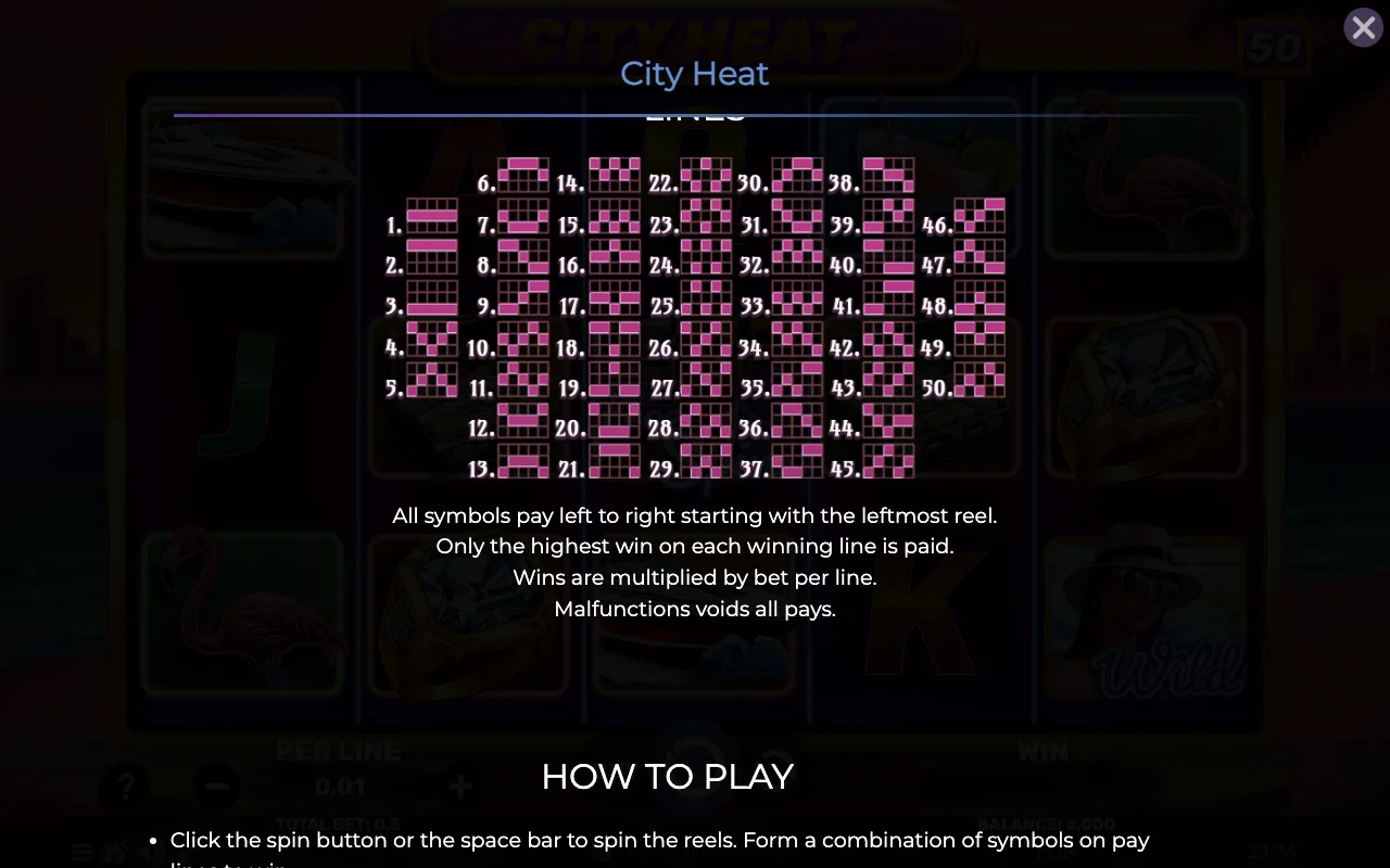 Game rules, page 6 — City Heat