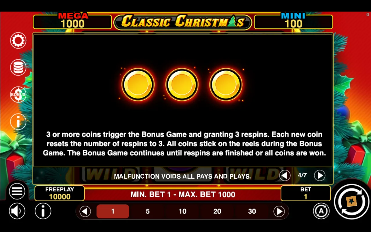 Game rules, page 4 — Classic Christmas Hold And Win
