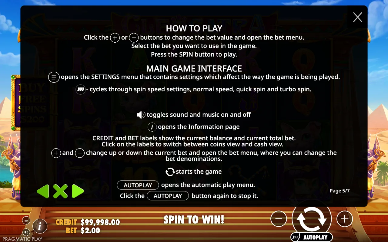 How to play — Cleocatra