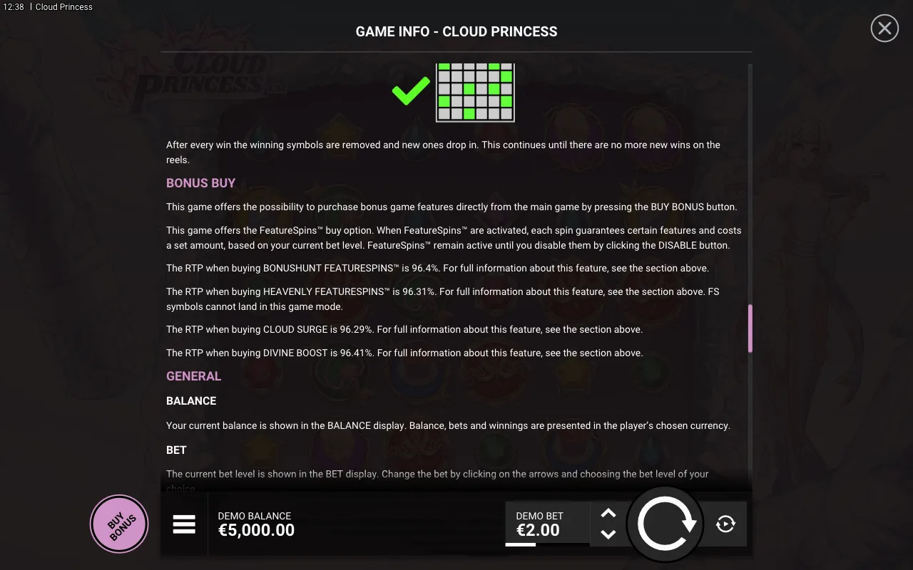 Game rules, page 6 — Cloud Princess