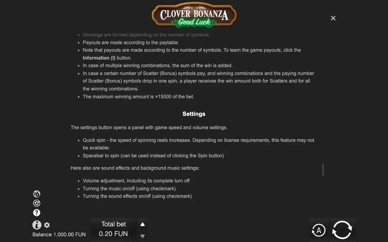 Game rules, page 9 — Clover Bonanza