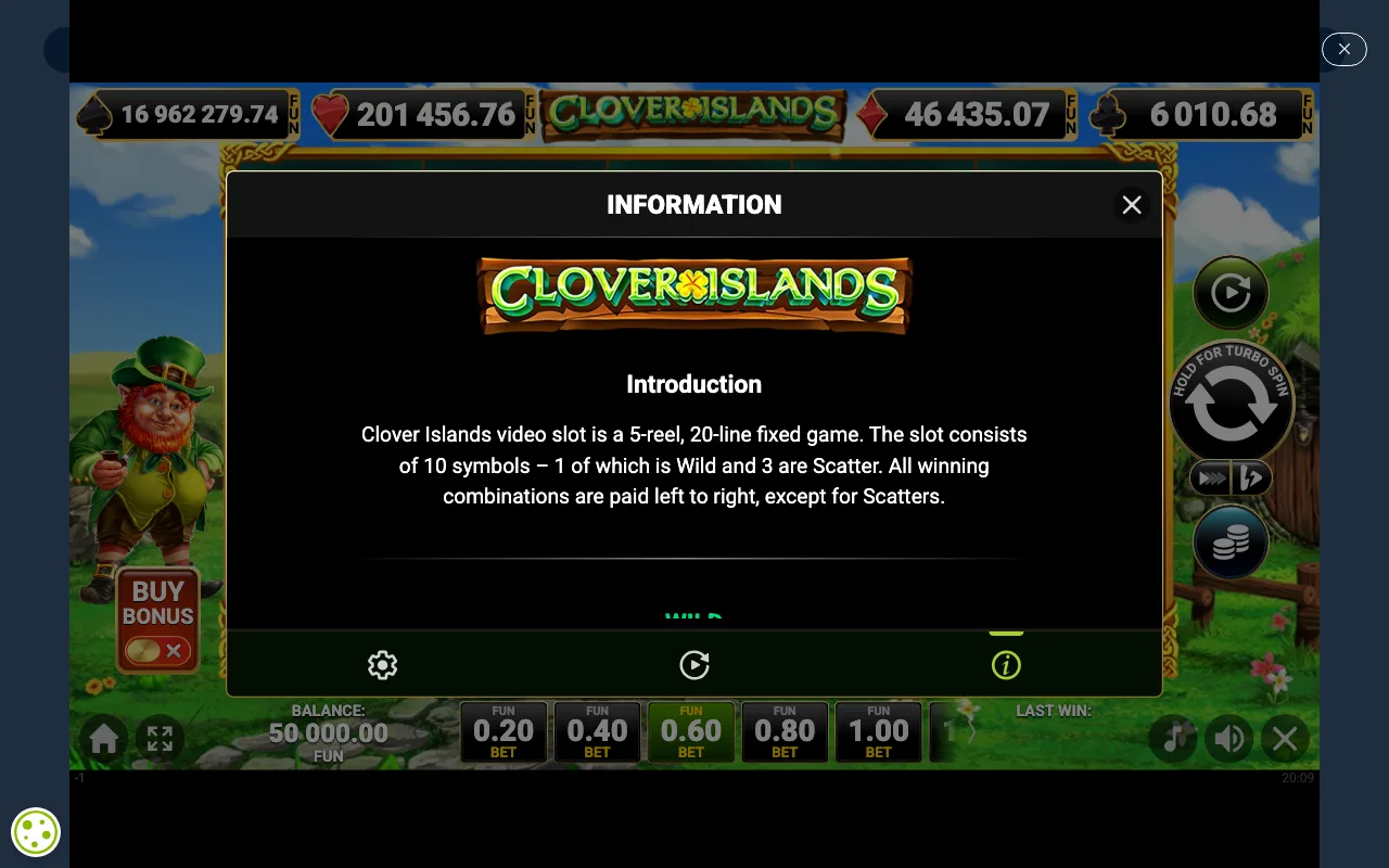Game rules, page 1 — Clover Islands