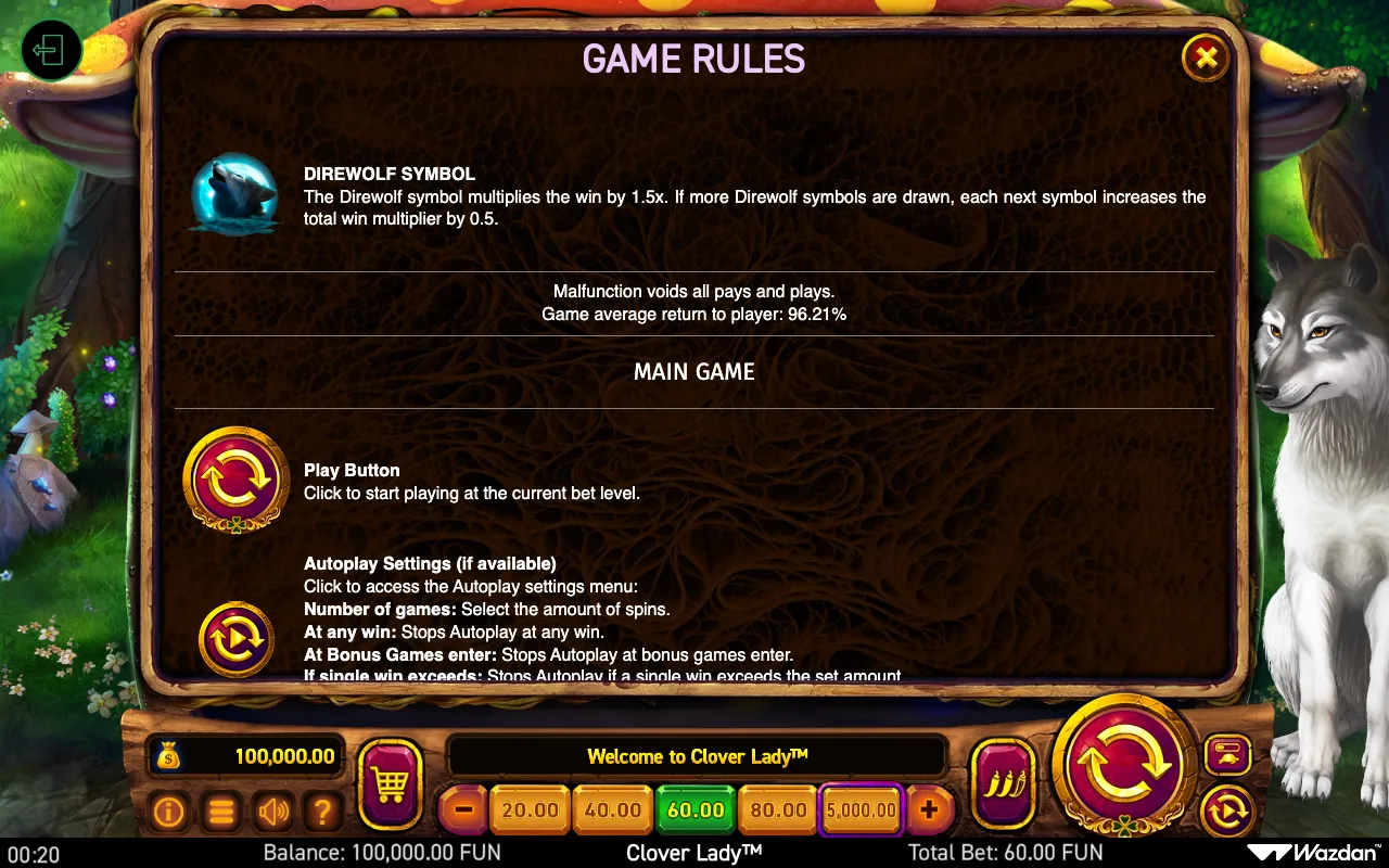 Game rules, page 10 — Clover Lady