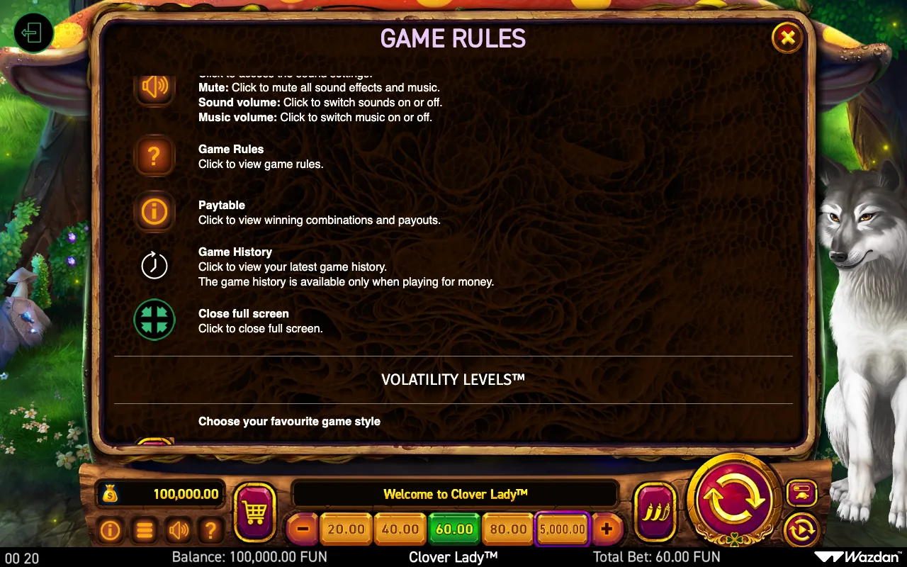 Game rules, page 12 — Clover Lady
