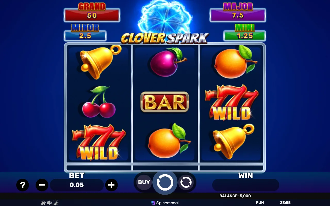 The base game — Clover Spark Holdhit 3x3