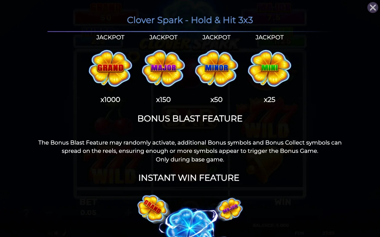 Jackpot jackpot jackpot jackpot — Clover Spark Holdhit 3x3