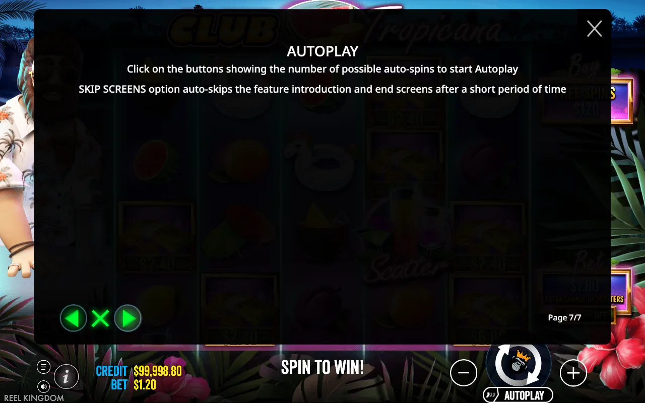 Autoplay — Club Tropicana