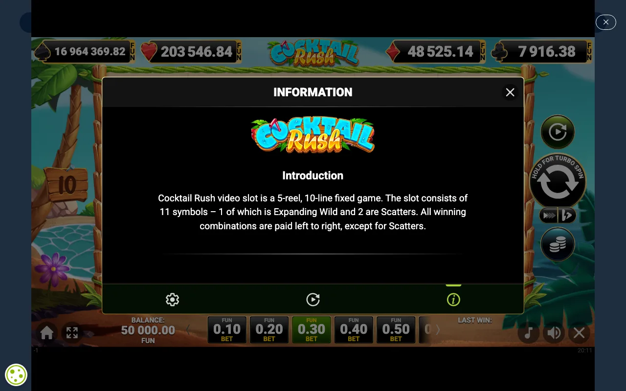 Game rules, page 1 — Cocktail Rush