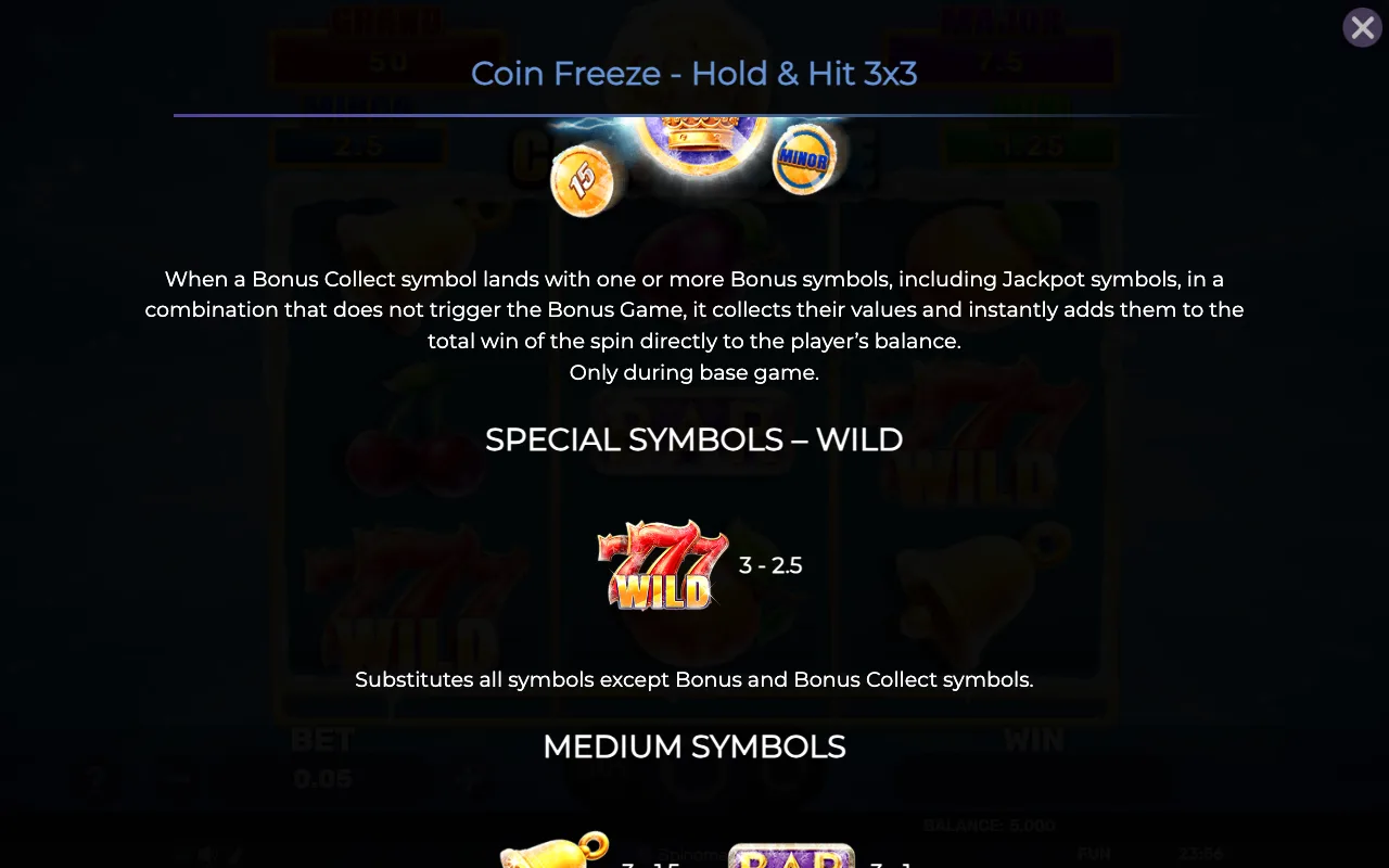 Game rules, page 4 — Coin Freeze Holdhit 3x3