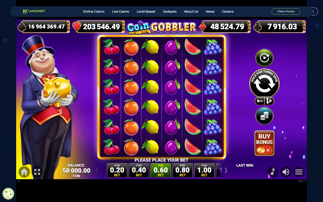 The base game — Coin Gobbler