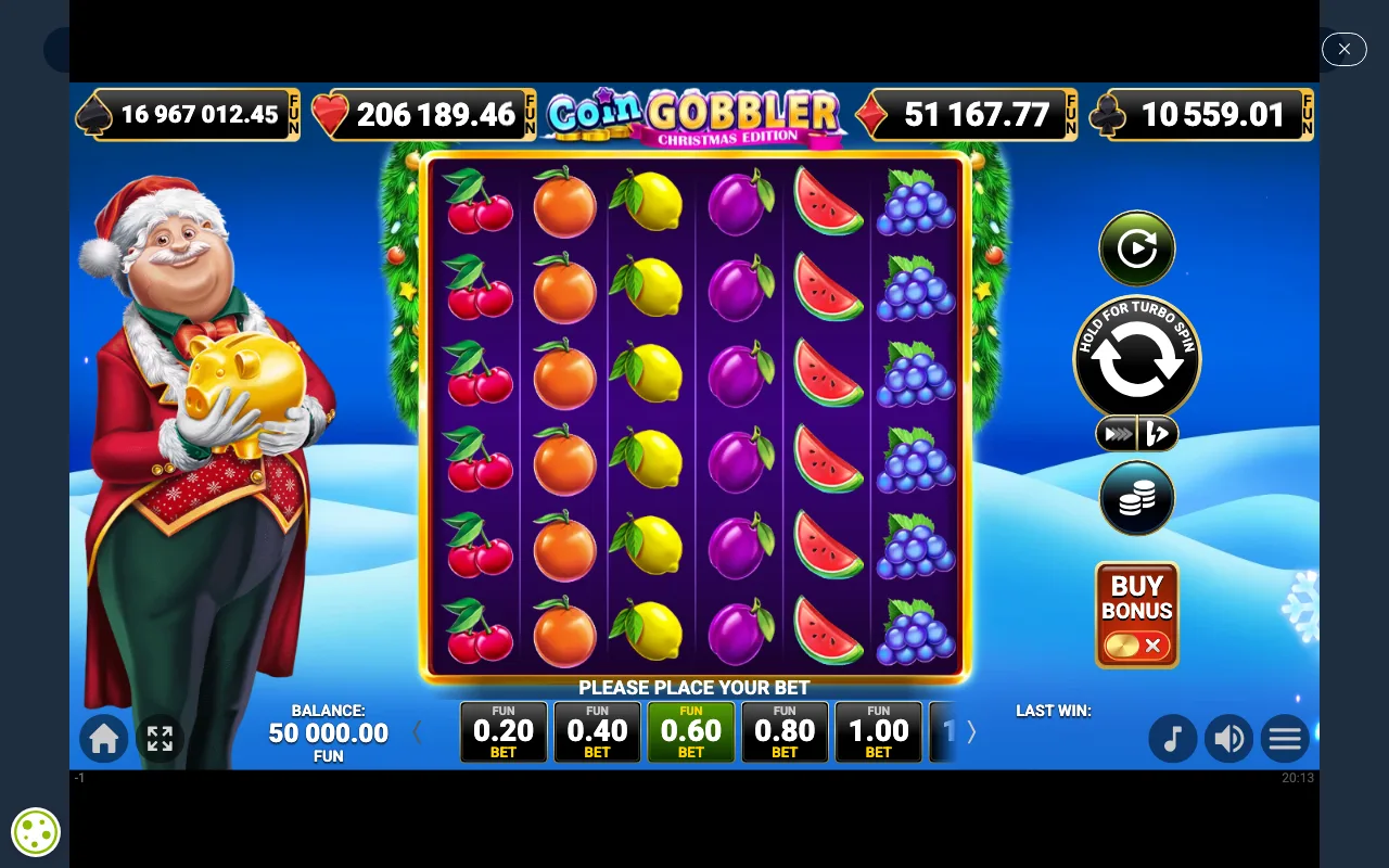 The base game — Coin Gobbler Christmas Edition