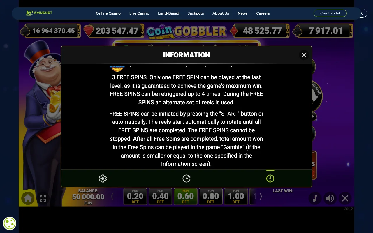 Game rules, page 3 — Coin Gobbler
