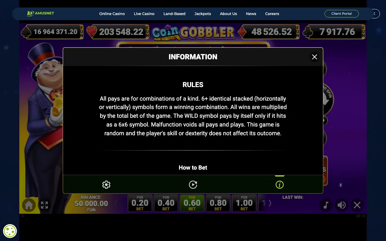 Game rules, page 5 — Coin Gobbler