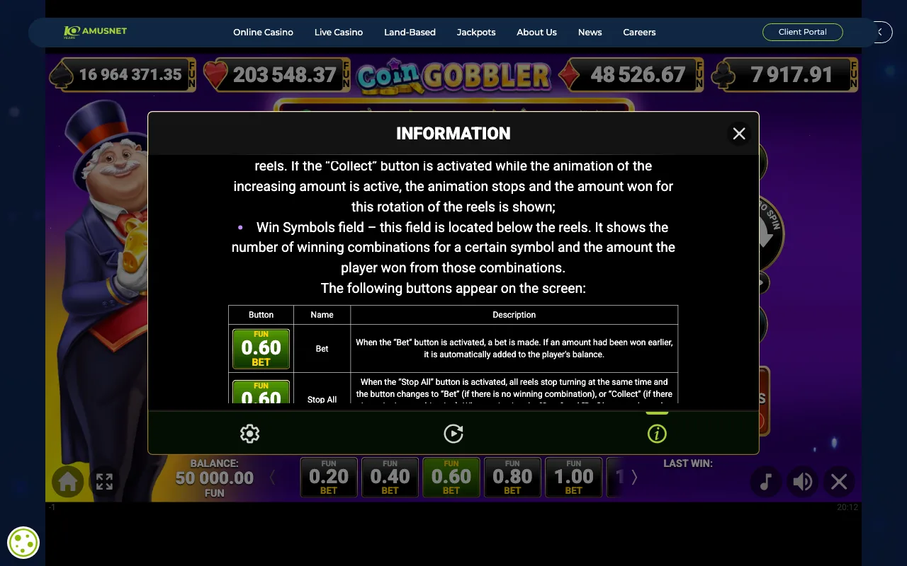 Game rules, page 6 — Coin Gobbler