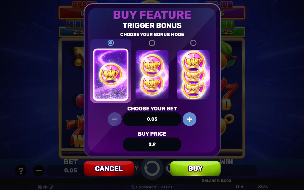 Buying the feature — Coin Spark