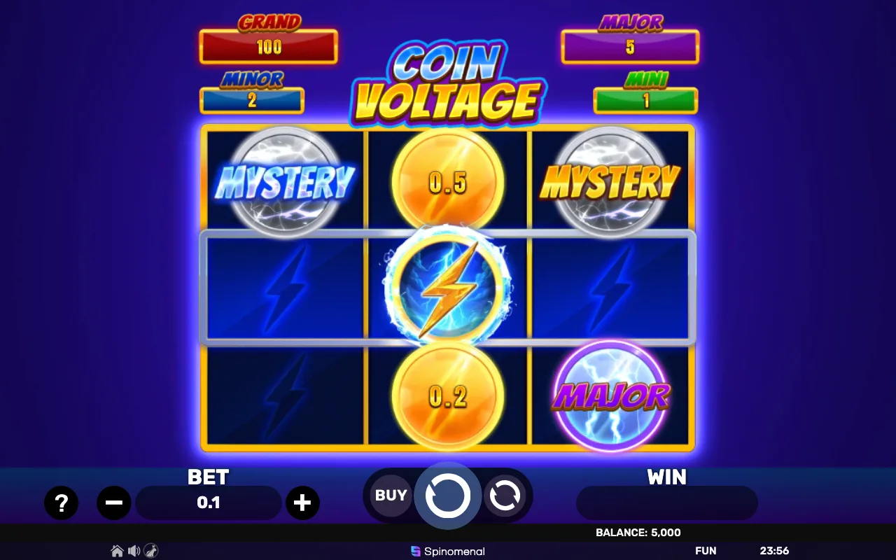 The base game — Coin Voltage Blast The Bonus 3x3