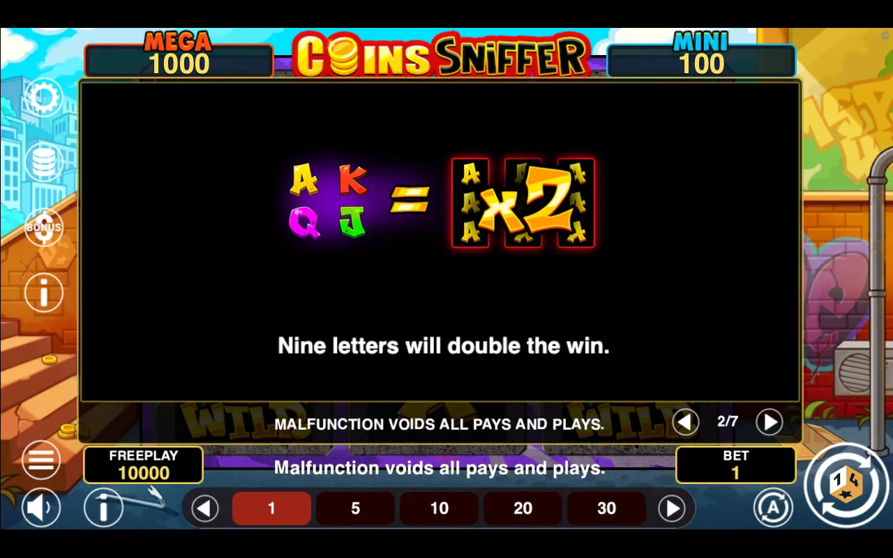 Game rules, page 2 — Coins Sniffer Hold And Win