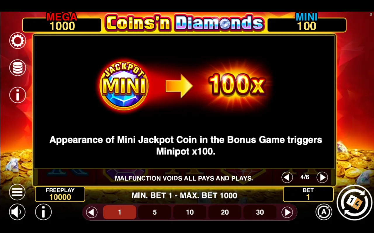 Game rules, page 4 — Coinsn Diamonds Fortune