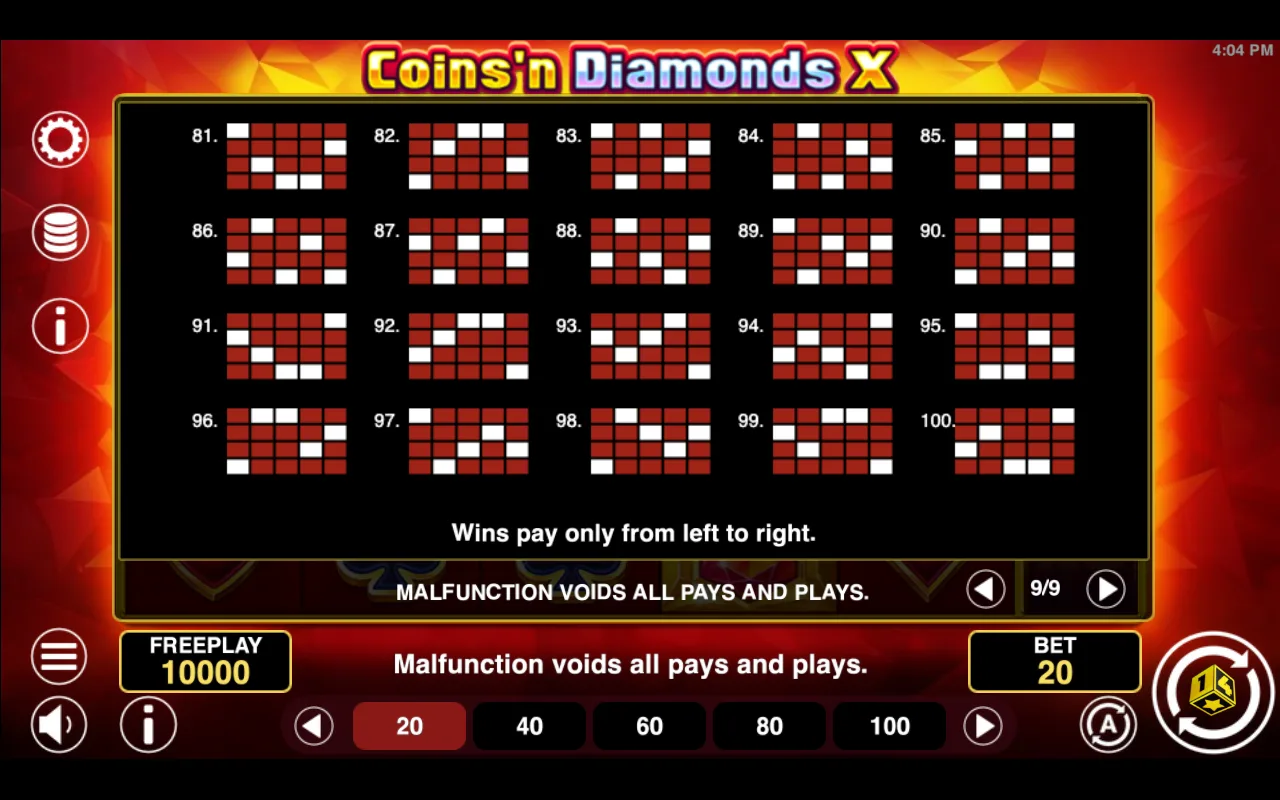 Game rules, page 9 — Coinsn Diamonds x