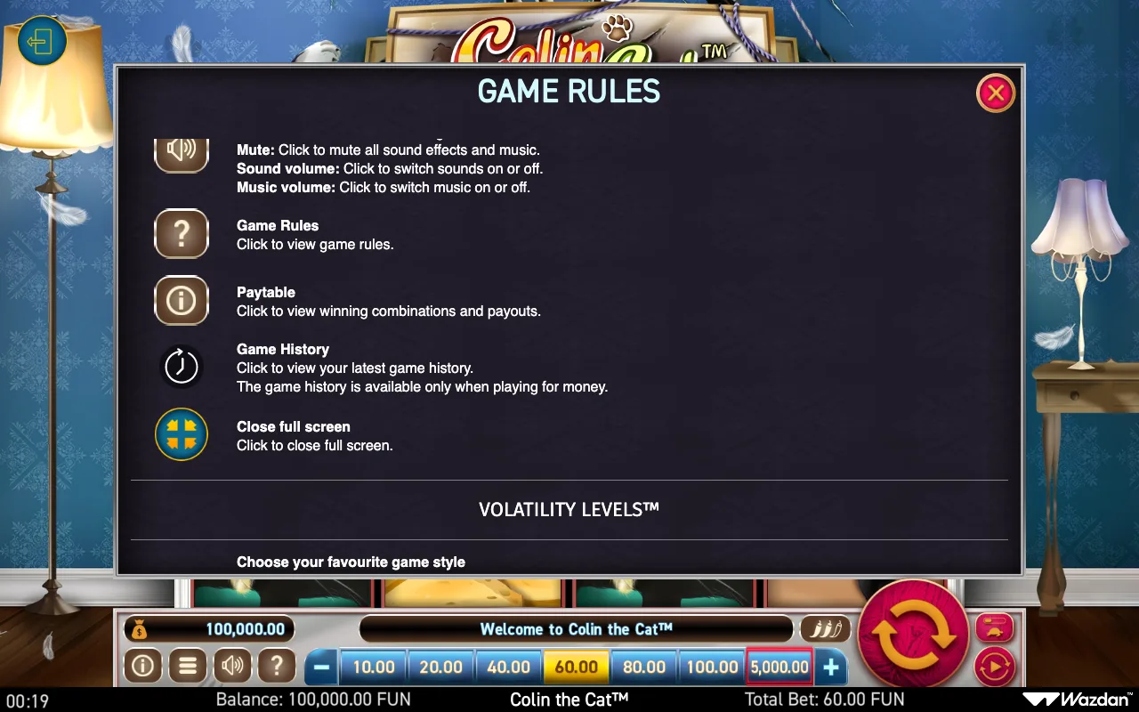 Game rules, page 6 — Colin The Cat