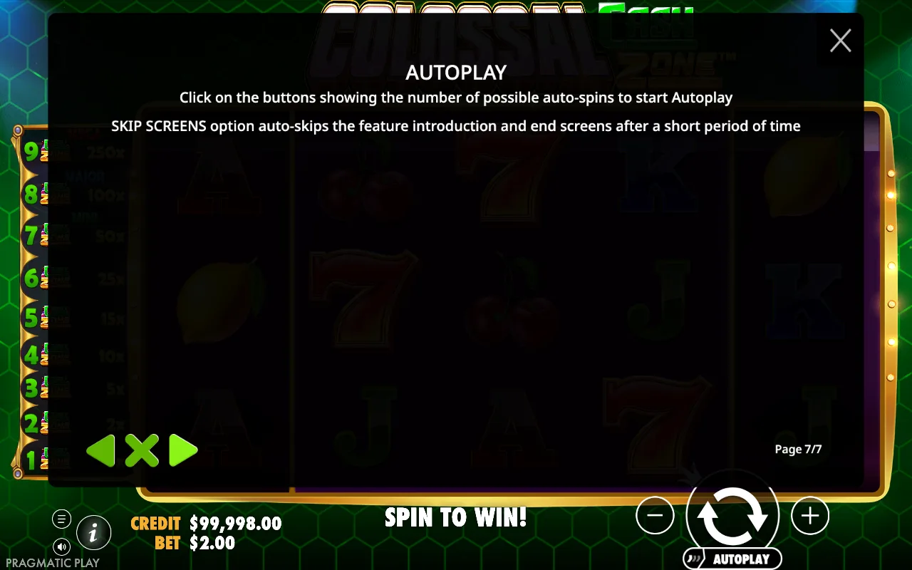 Autoplay — Colossal Cash Zone