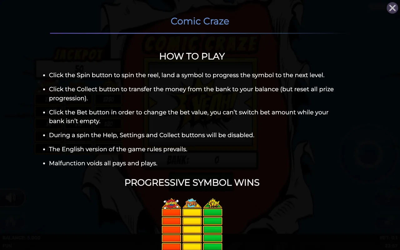 How to play — Comic Craze