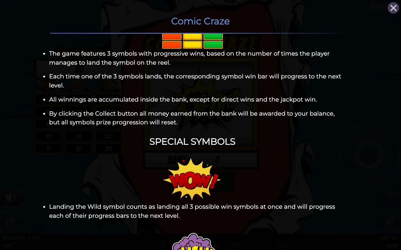 Game rules, page 2 — Comic Craze