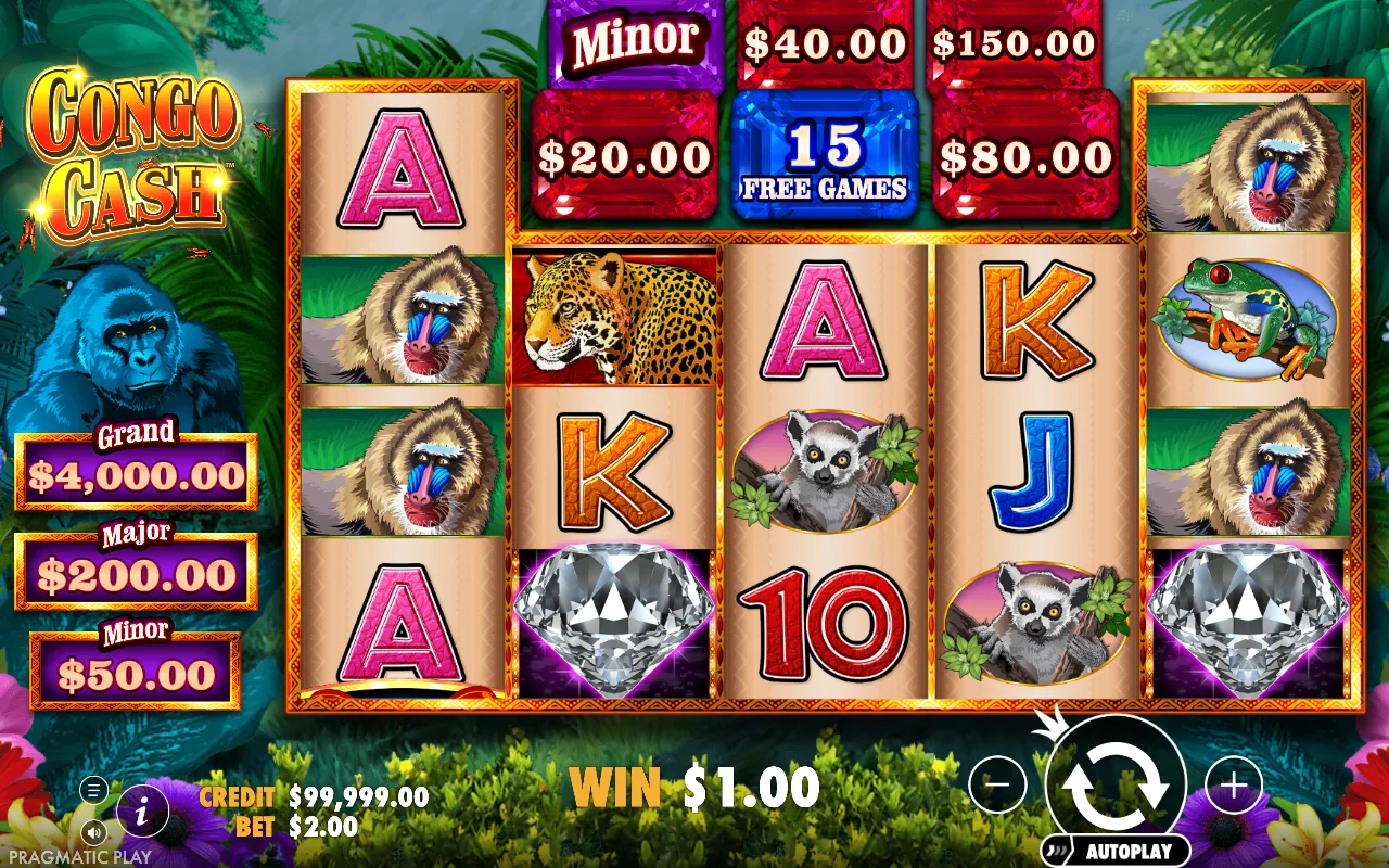 The base game — Congo Cash